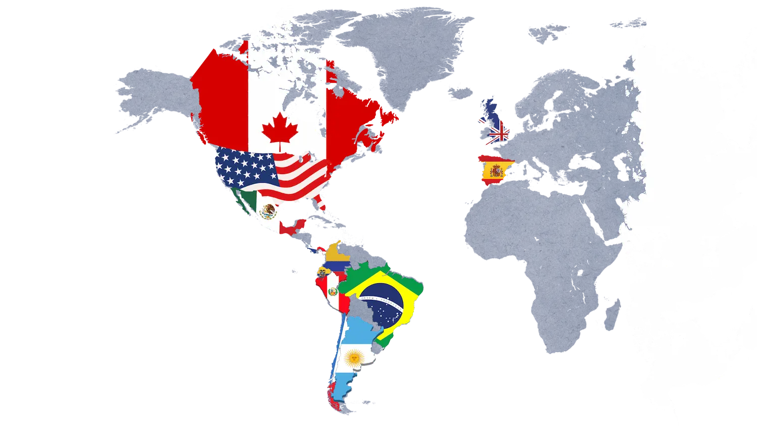 Mapa de paises con presencia de Grupo Axi